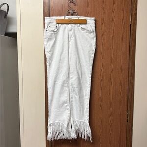 Pistola Women's White frayed Jeans Please Read description.